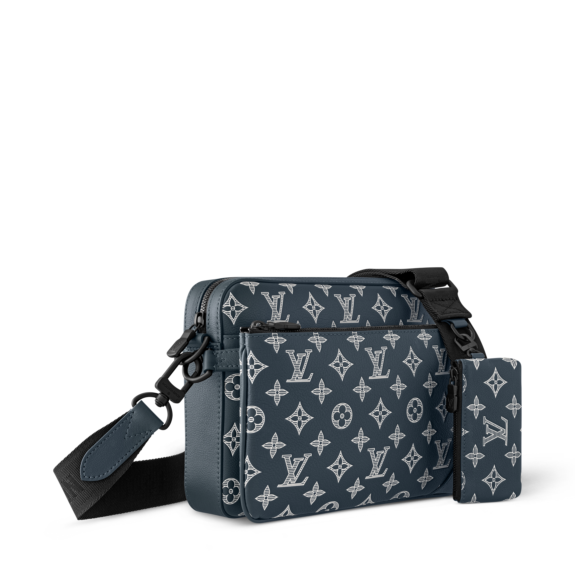 Trio Messenger Monogram Shadow Leather - Gifts for Babies | LOUIS